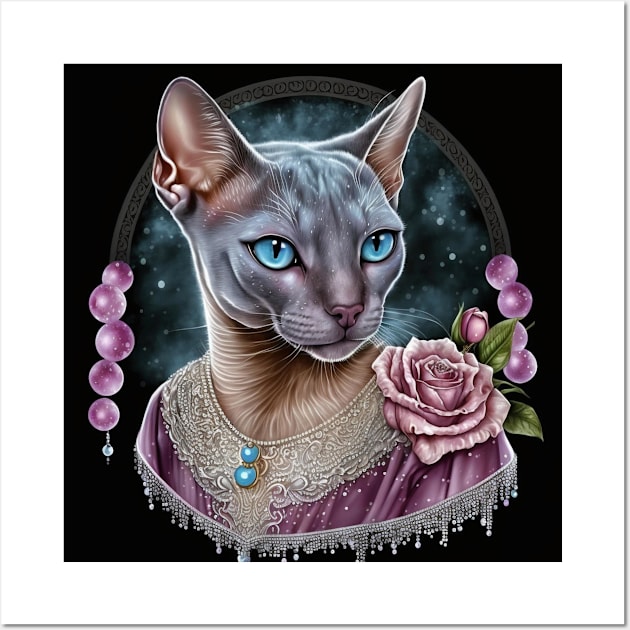 Elegant Abyssinian Cat Wall Art by Enchanted Reverie